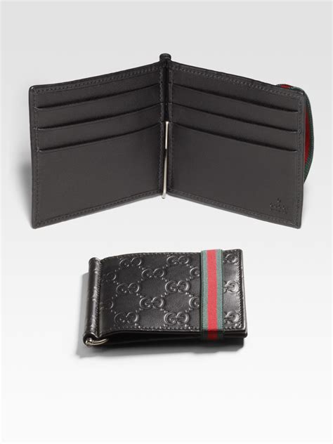 gucci mens wallet with money clip|money clipper wallet Gucci.